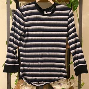 Free People Striped Tee Size: Large